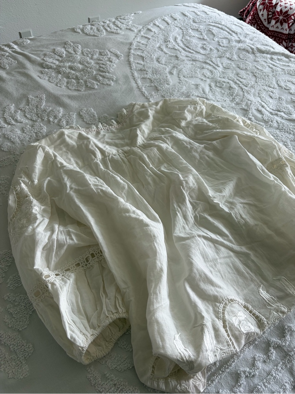 Sundance White Embroidered Pleasant Prairie Tunic Size XXL - Picture 3 of 5